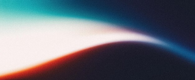 Abstract glowing white blue red color wave grainy gradient background noise texture black backdrop banner design