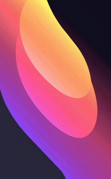Abstract gradient of pink yellow and purple soft multicolored background modern vertical design