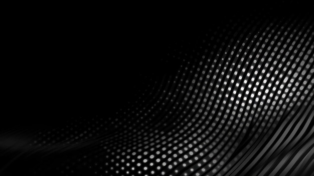 Abstract grayscale wave pattern background design