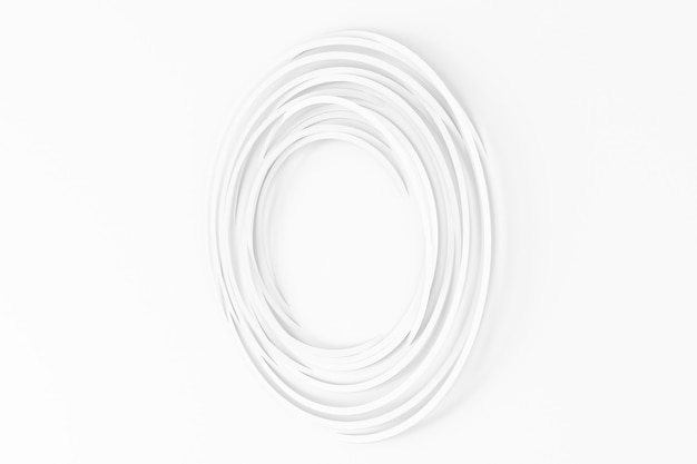 abstract light background of many rotating thin volumetric paper circles