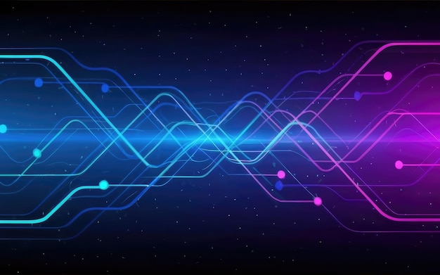Abstract Molecules banner with line geometric polygon Vector design network background Modern