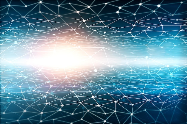 Abstract polygonal space background