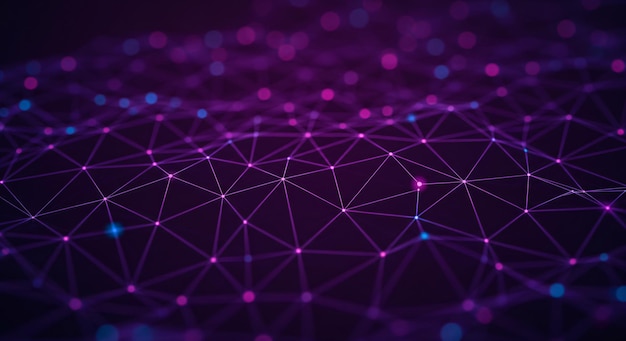 Abstract purple network background