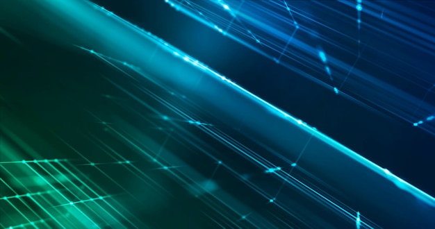 Abstract structure connected by data points Technological background