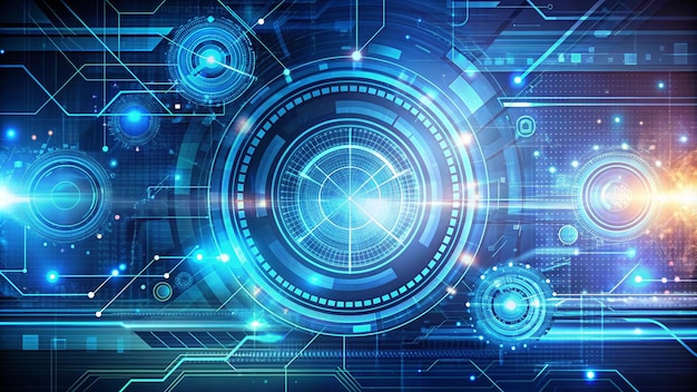 Abstract tech background Futuristic technology interface