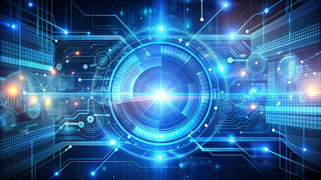 Abstract tech background Futuristic technology interface
