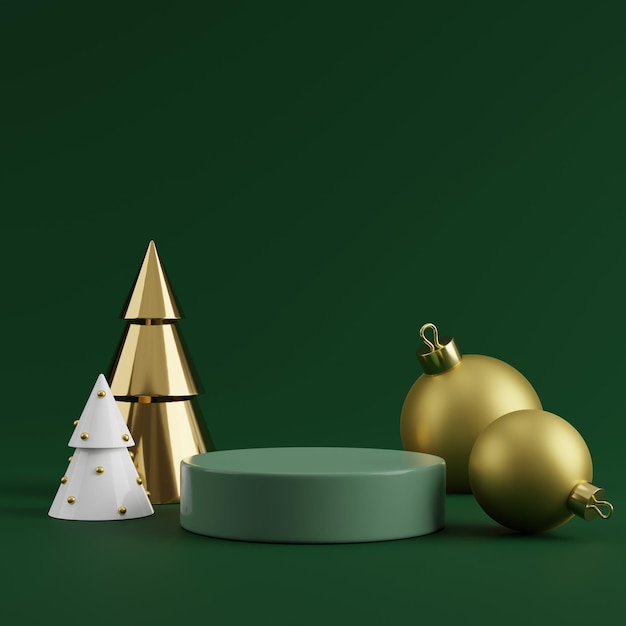 Abstrakti 3D-podium. Minimaalinen kohtaus tuotteiden esittelyyn 3d-renderöidä-kuvitus