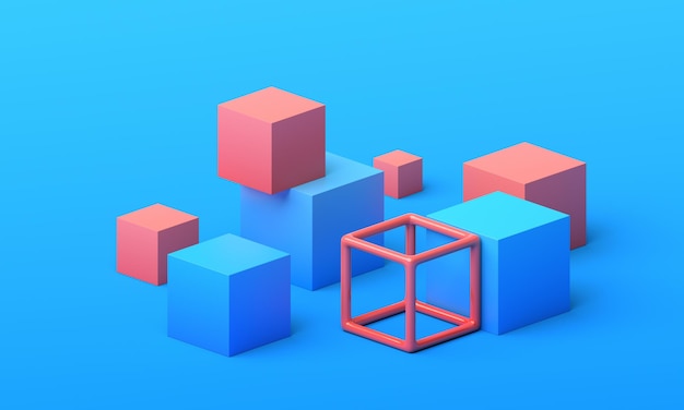 Abstrakti 3d-renderöidä