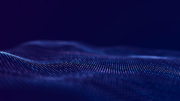 Abstrakti digitaalinen tiedetausta, teknologian verkostot, big data -linkki, 3d-renderöidä