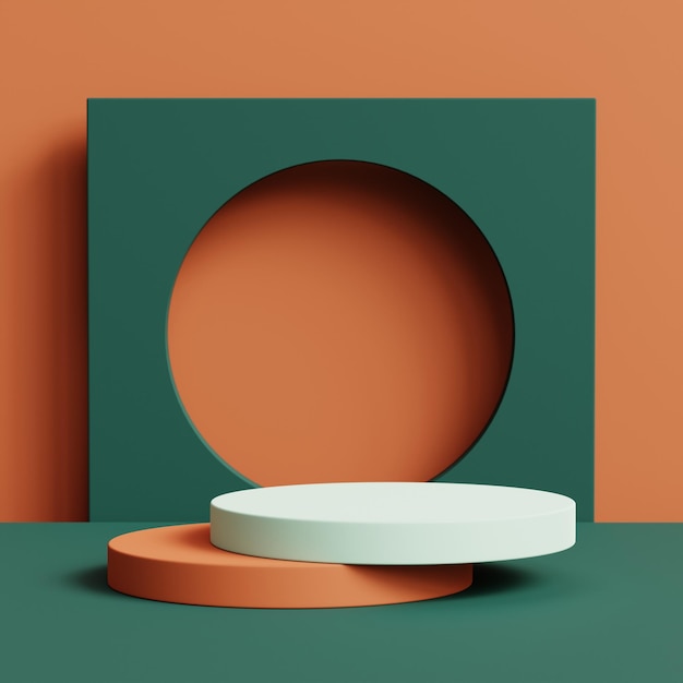 Abstrakti geometrinen tausta tuotteiden esittelyyn 3d-renderöidä