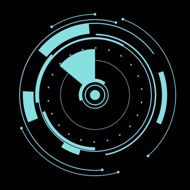 Abstrakti HUD-näyttö infografinen scifi-futuristinen tieto