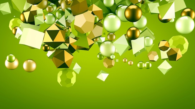 Abstrakti tausta elementeillä. 3d-kuvitus, 3d-renderöidä.
