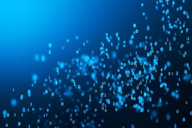 Abstrakti teknologia sininen tausta verkkoyhteys digitaalinen tausta