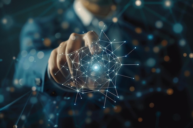 advanced communication and global internet network connection in smart city