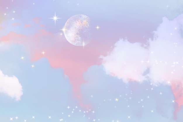 Aesthetic transparent background png surreal sky pastel tone