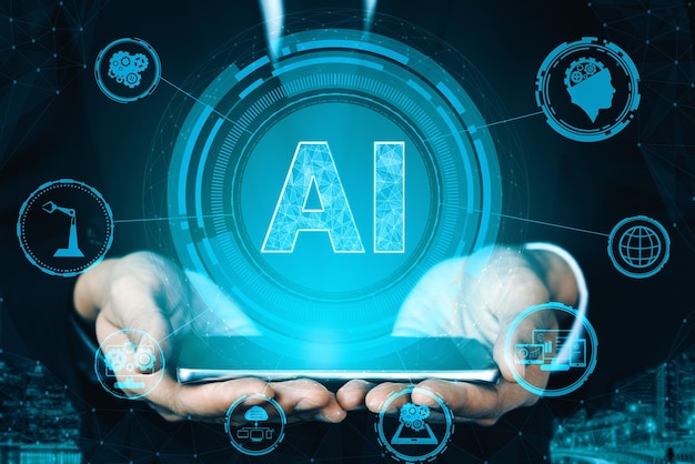 Ai learning and artificial intelligence concept uds