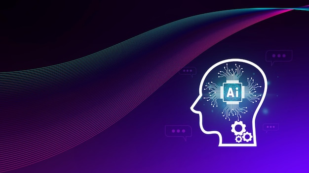 Ai tech virtual graphic Global Internet connect with AI Artificial Intelligence using command prompt for generates something Futuristic technology transformation