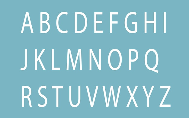 alphabet capital A to Z letter logo design