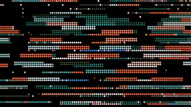 An abstract glitch art texture motion graphic background motion horizontal flowing stripes all over
