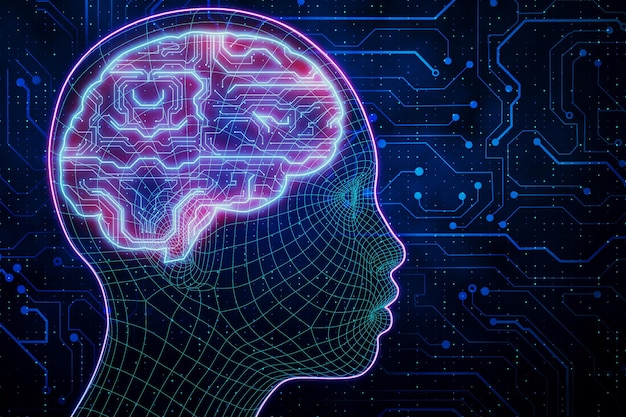 Artificial intelligence and future concept