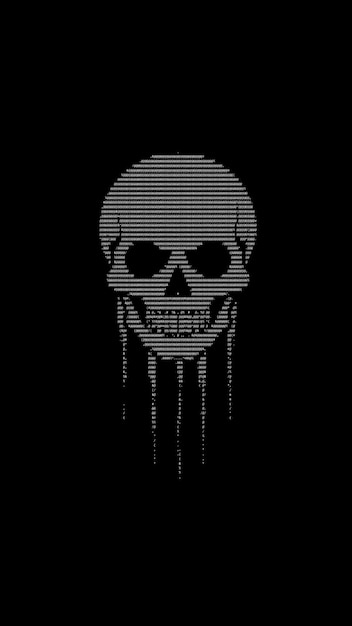 ASCII skull