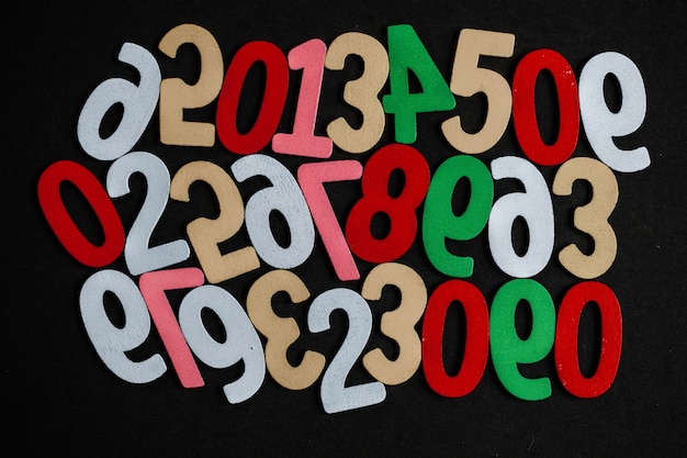 background of numbers from zero to nine