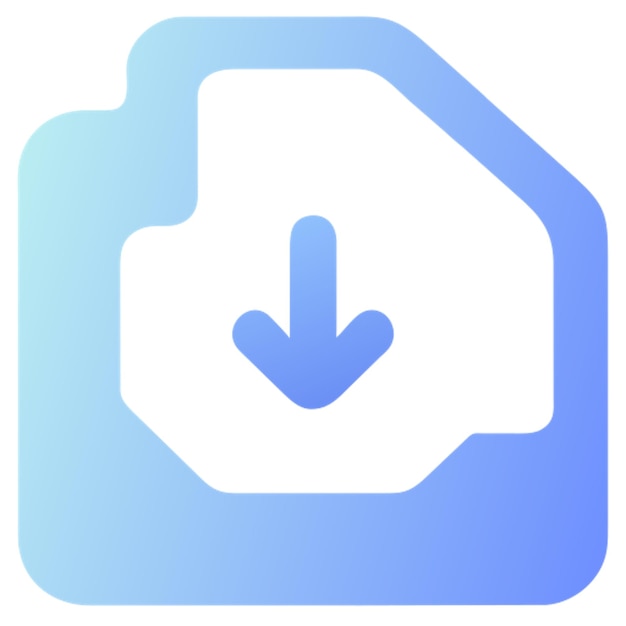 backup data copy download storage harddisk icon colored shapes gradient