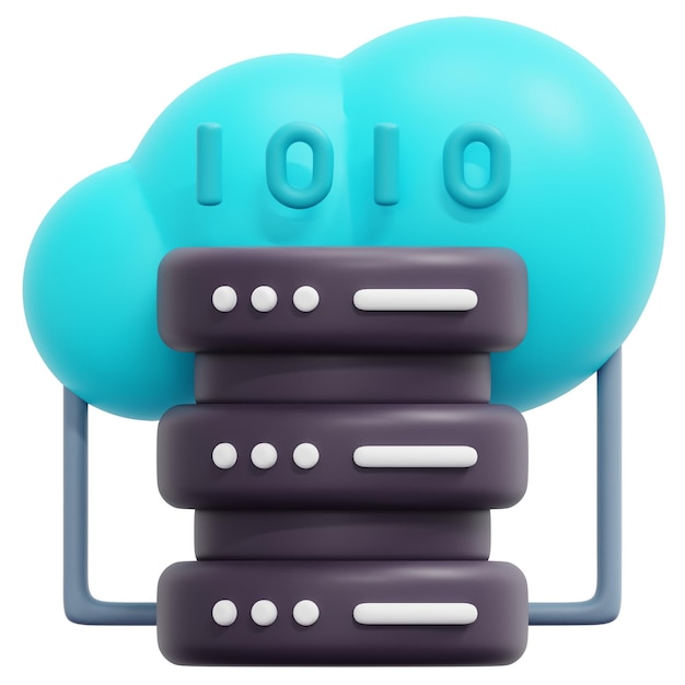 big 3d render icon illustration