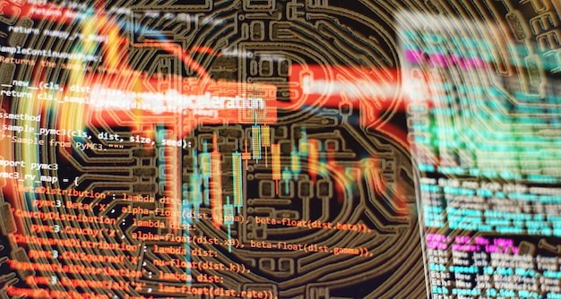 Bitcoin Stock Growth Chart shows a strong increase in the price of bitcoin Investing in virtual assets