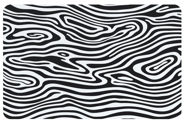 black and white topographic line art creating an illusion of depth high quality illustration