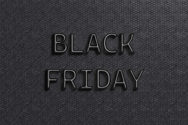 black friday sale banner. modern simple design with black and white typography template