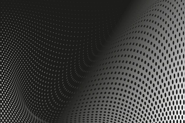 Black gradient background halftone style