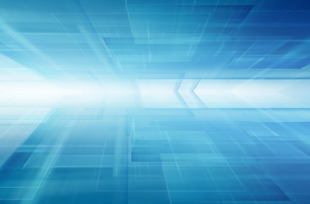 Blue horizon futuristic technology background