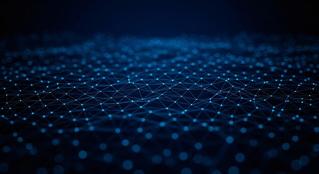 Blue Network Grid background