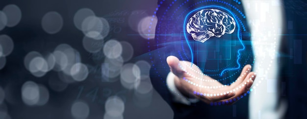 Brain multi exposure icon virtual screen