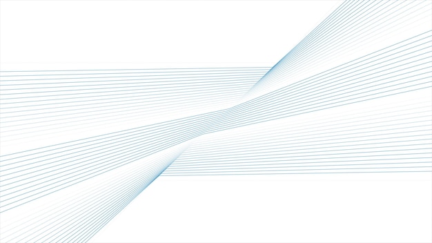 Bright blue curved lines abstract technology background