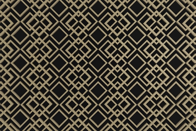 Brown and black 3d wall for background or wall decoration.