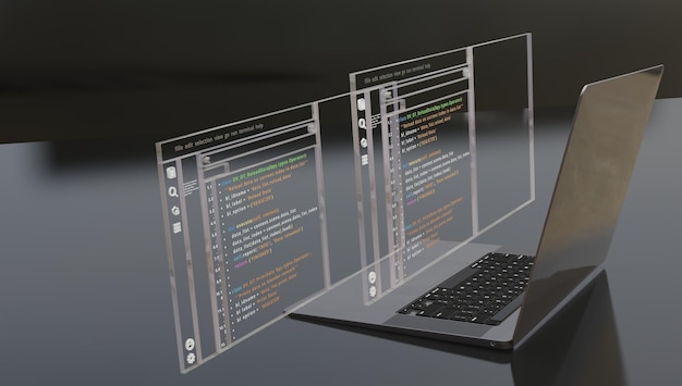 Business Analyst Using Computer and Dashboard for Data Analysis and Management System with KPI and