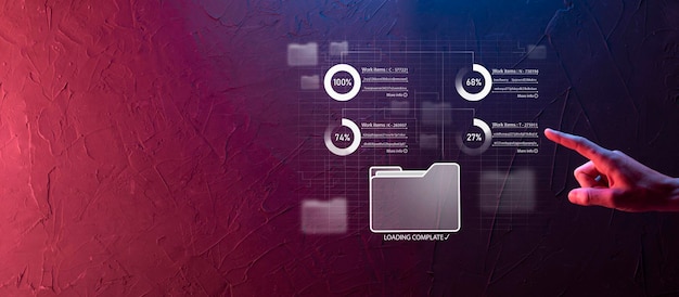 Business developer hand using board framework on virtual modern computer showing innovation Agile software development lean project management tool fast changes concept.Document Management System DMS