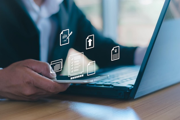 Business people to assess to obtain online assessment assessment questionnaire assessment certificate