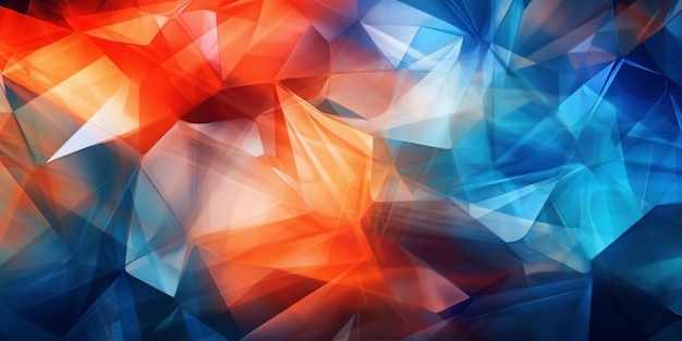 Captivating abstract background featuring a combination of blue and orange colors creating a visually striking composition that evokes a sense of contrast energy and artistic flair Generative Ai