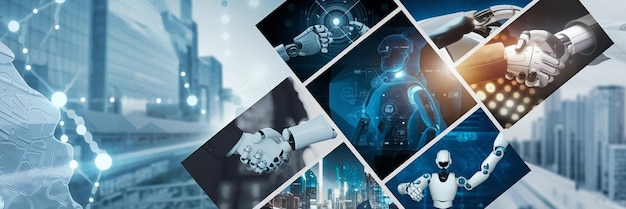 chat bot chat with ai or artificial intelligence technology man using a laptop computer chatting