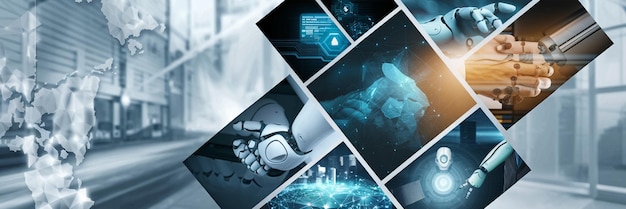 chat bot chat with ai or artificial intelligence technology man using a laptop computer chatting