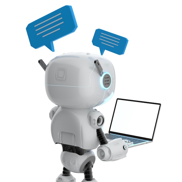 Chat-bottikeskustelu tai robottiapuri-keskustelu puhekuplan kera