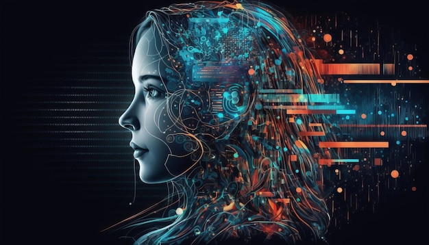 chatgpt concept. chat with artificial intelligence. generative ai