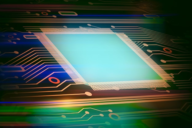 Circuit background with billboard
