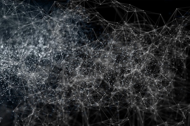 Close-up of abstract pattern against black background