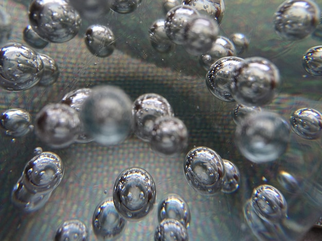 Close up of bubbles