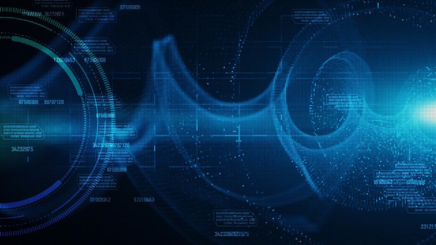 close-up of data over computer monitor
