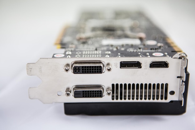 close-up of graphic card